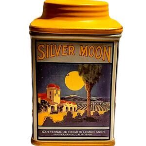 Oneida Vintage Label Collection Silver Moon San Fernando Heights Lemon Canister